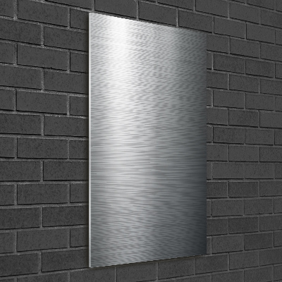 Verticaal glasschilderij Metalen achtergrond