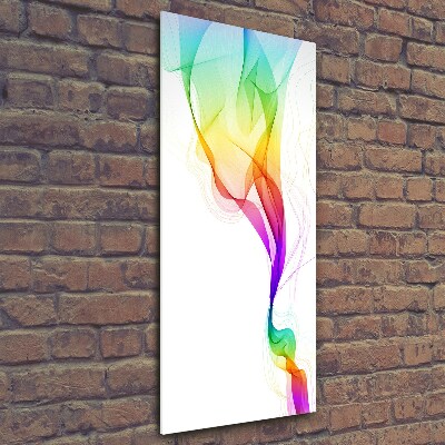 Verticale glasfoto Kleurrijke abstractie