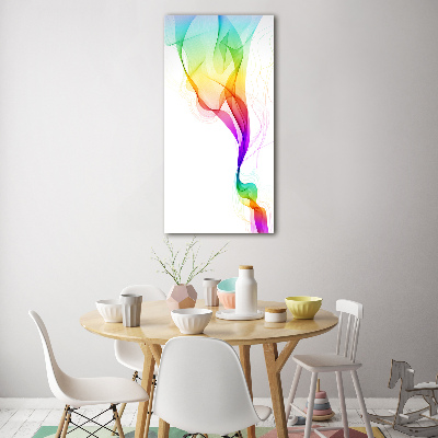 Verticale glasfoto Kleurrijke abstractie
