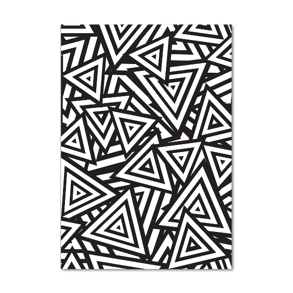 Verticale foto op glas Achtergrond met driehoeken