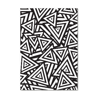 Verticale foto op glas Achtergrond met driehoeken