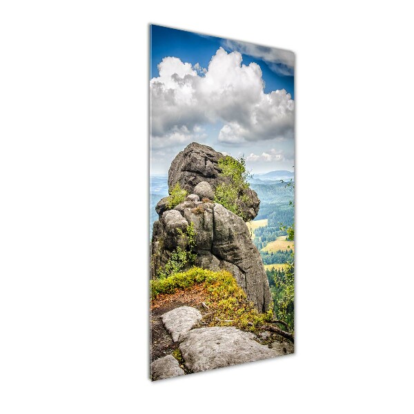 Verticaal glasschilderij Szczeliniec Wielki