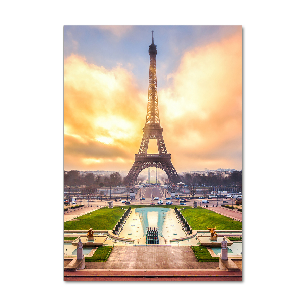 Verticale foto op glas Eiffeltoren Parijs