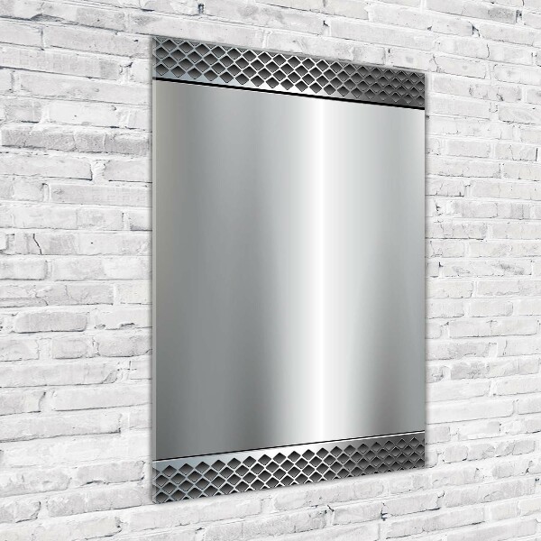 Verticale foto op glas Metalen achtergrond