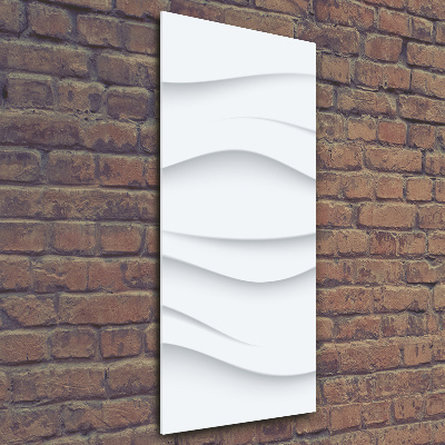 Verticale glasfoto Abstracte golven