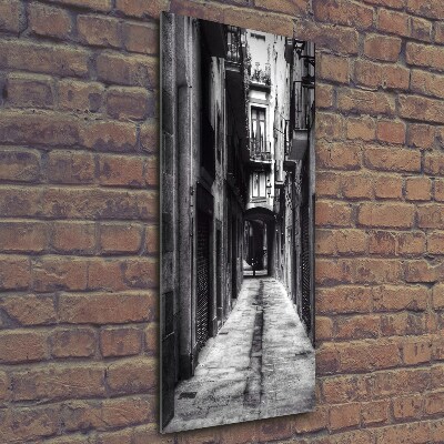 Verticaal glasschilderij Barcelona, ​​Spanje