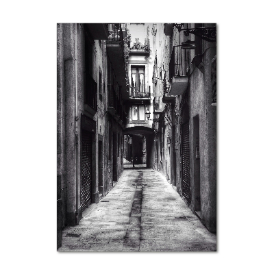 Verticaal glasschilderij Barcelona, ​​Spanje