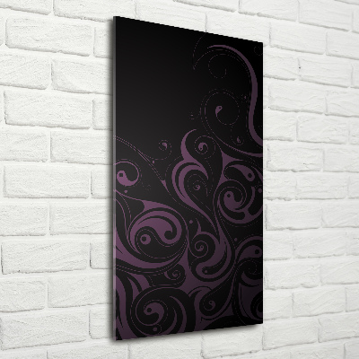 Verticale glasfoto Ornamenten