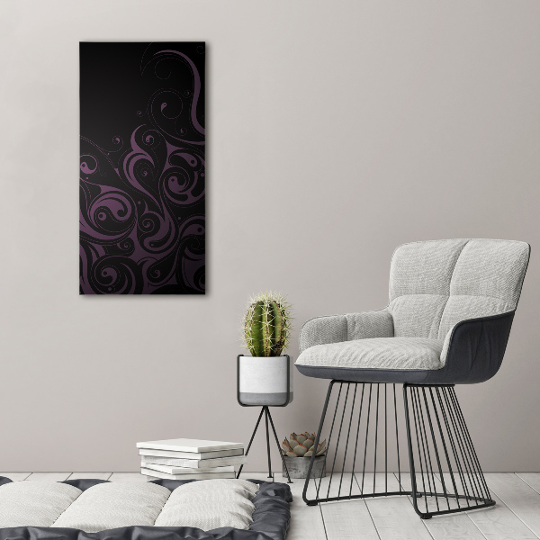 Verticale glasfoto Ornamenten