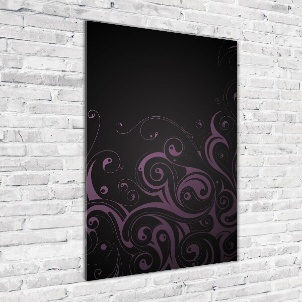 Verticale glasfoto Ornamenten