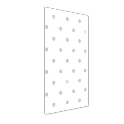 Verticaal glasschilderij Stippen en hartjes
