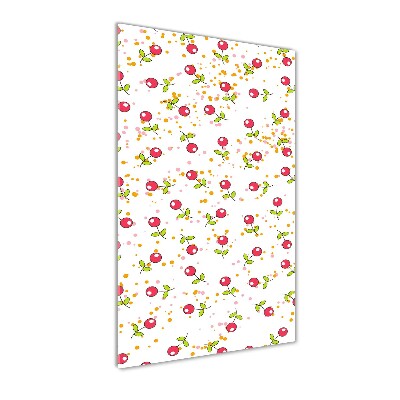 Verticale glasfoto Kersen