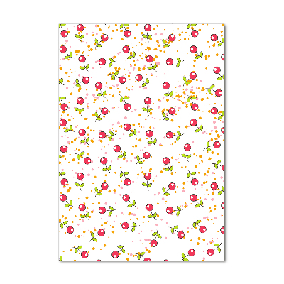 Verticale glasfoto Kersen