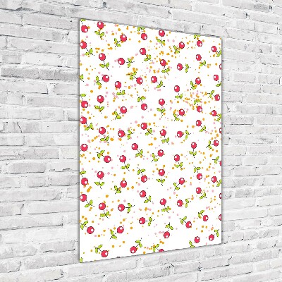 Verticale glasfoto Kersen