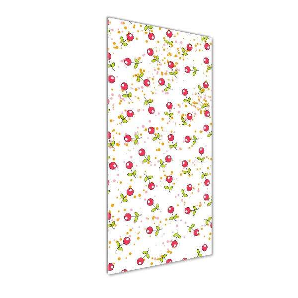 Verticale glasfoto Kersen