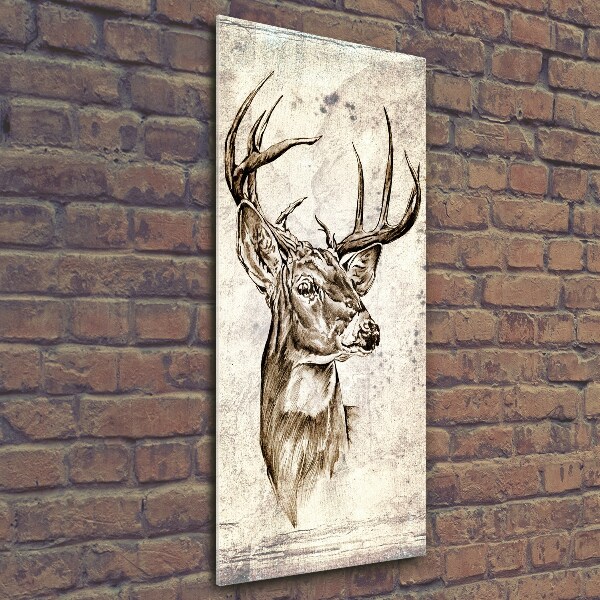 Verticale glasfoto Hert