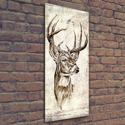 Verticale glasfoto Hert