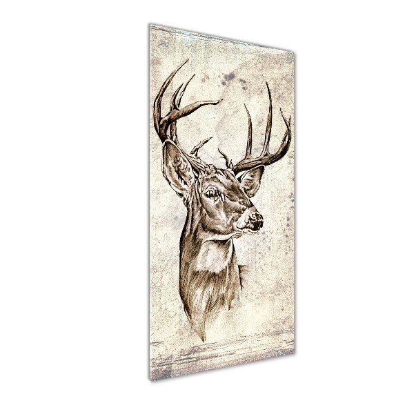 Verticale glasfoto Hert