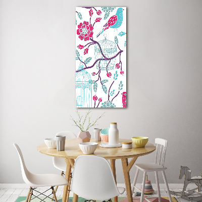 Verticale foto op glas Vogelkooien