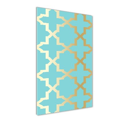 Verticale glasfoto Arabisch patroon