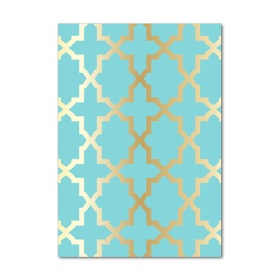 Verticale glasfoto Arabisch patroon