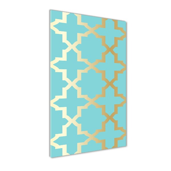 Verticale glasfoto Arabisch patroon