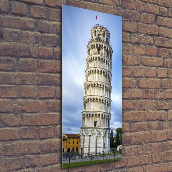 Verticale foto op glas Scheve Toren van Pisa