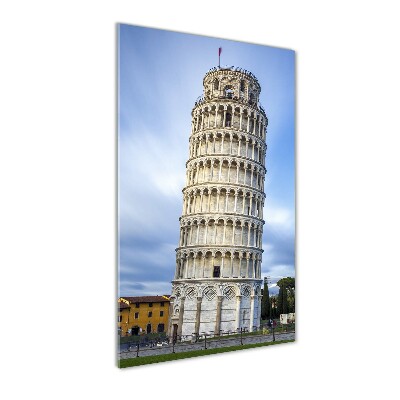 Verticale foto op glas Scheve Toren van Pisa