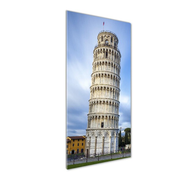 Verticale foto op glas Scheve Toren van Pisa