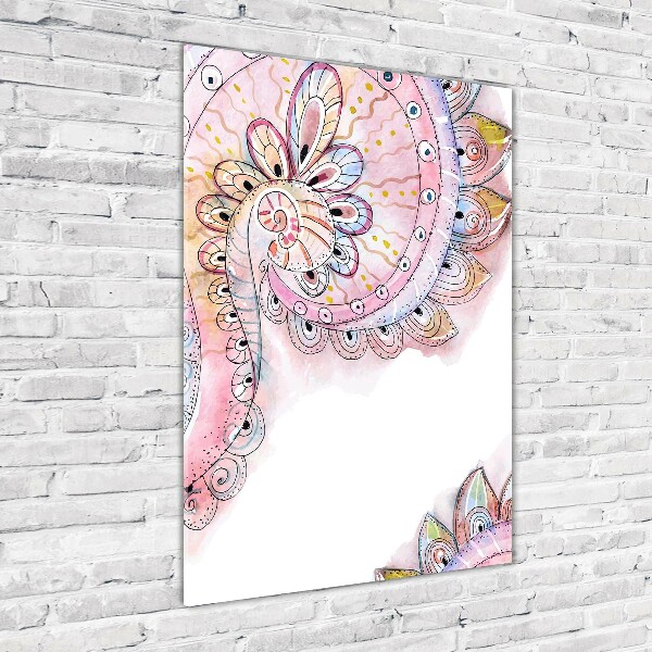 Verticale foto op glas Abstract patroon