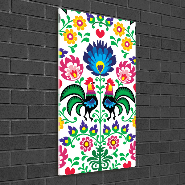 Verticale foto op glas Etnisch patroon