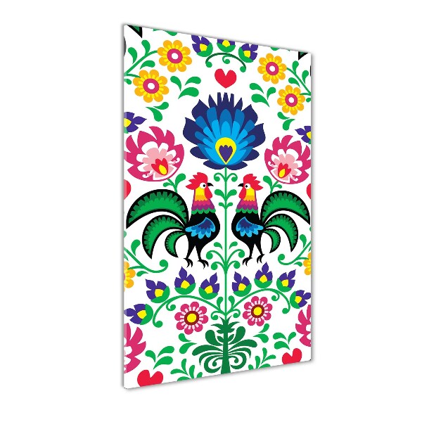 Verticale foto op glas Etnisch patroon