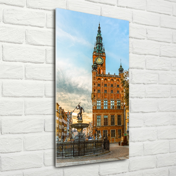 Verticale glasfoto Gdansk, Polen