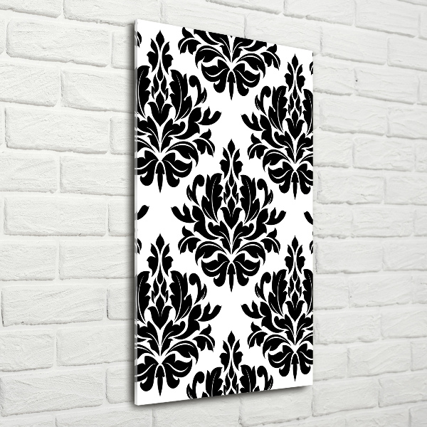 Verticale glasfoto Ornamenten