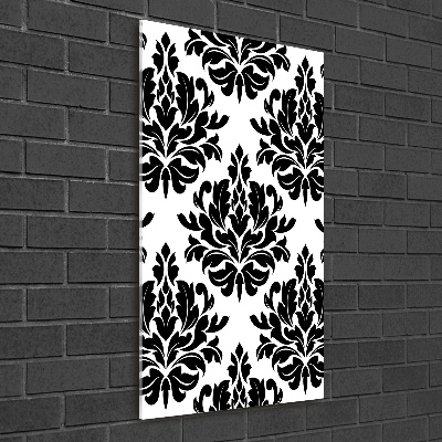 Verticale glasfoto Ornamenten