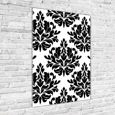 Verticale glasfoto Ornamenten