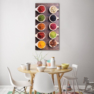 Verticaal glasschilderij Specerijen