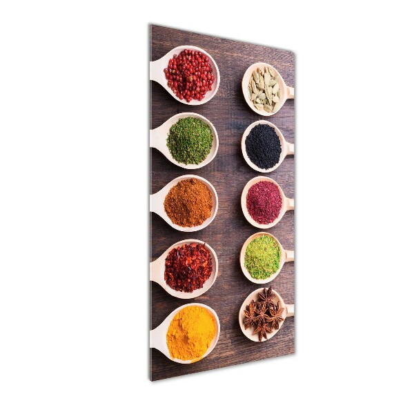 Verticaal glasschilderij Specerijen