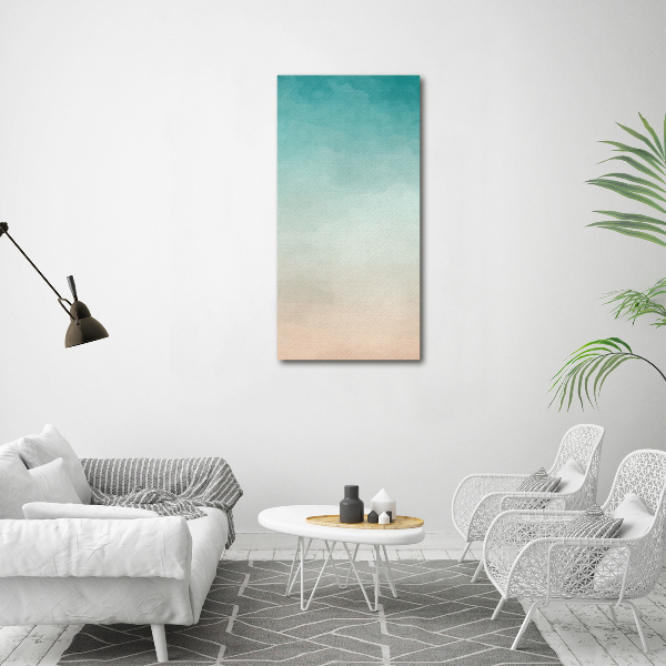 Verticaal glasschilderij Rook