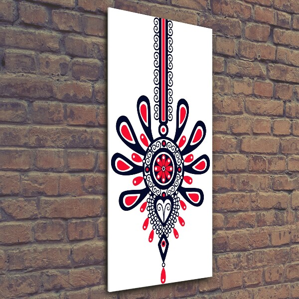 Verticale glasfoto Pools volkspatroon