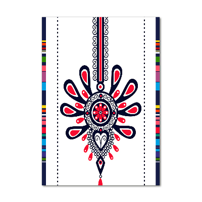 Verticale glasfoto Pools volkspatroon