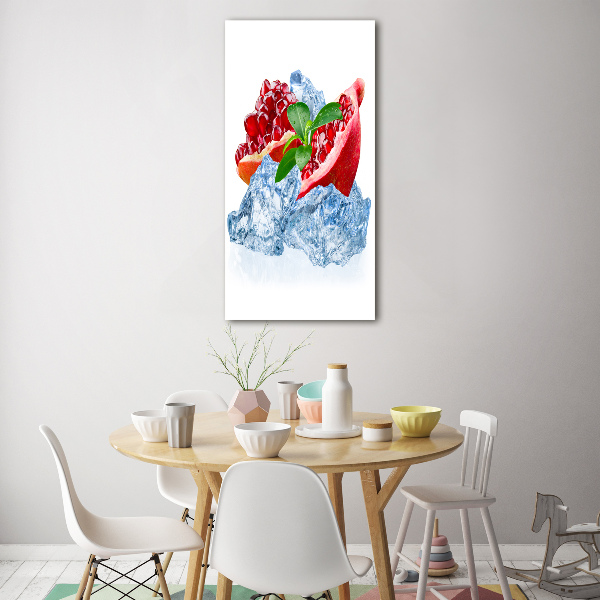 Verticale glasfoto Granaat