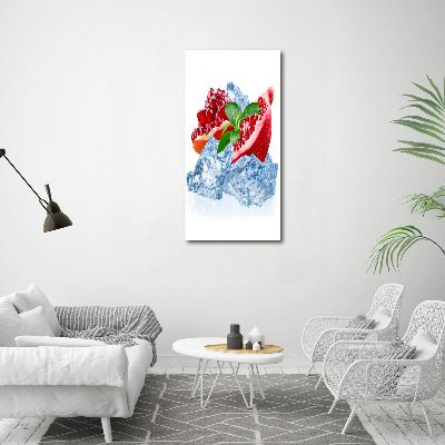 Verticale glasfoto Granaat