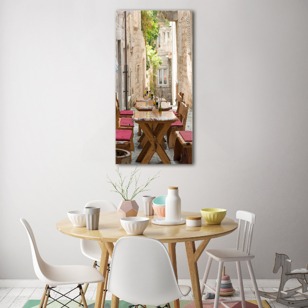 Verticale glasfoto Korčula, Kroatië