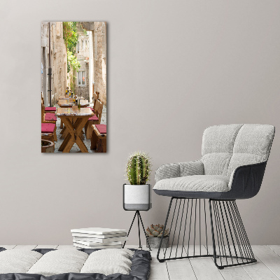 Verticale glasfoto Korčula, Kroatië