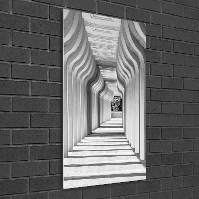 Verticale foto op glas Hal