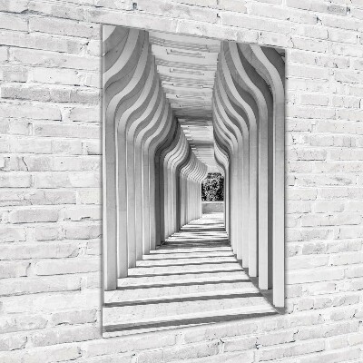 Verticale foto op glas Hal