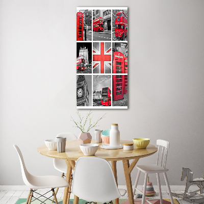 Verticale glasfoto Londen College