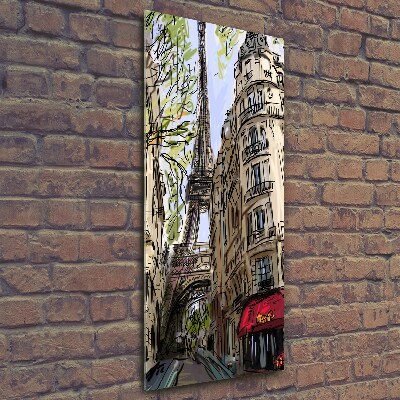 Verticale foto op glas Eiffeltoren Parijs