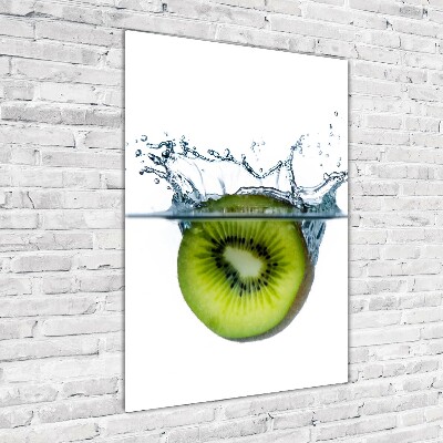 Verticale glasfoto Fruit onder water